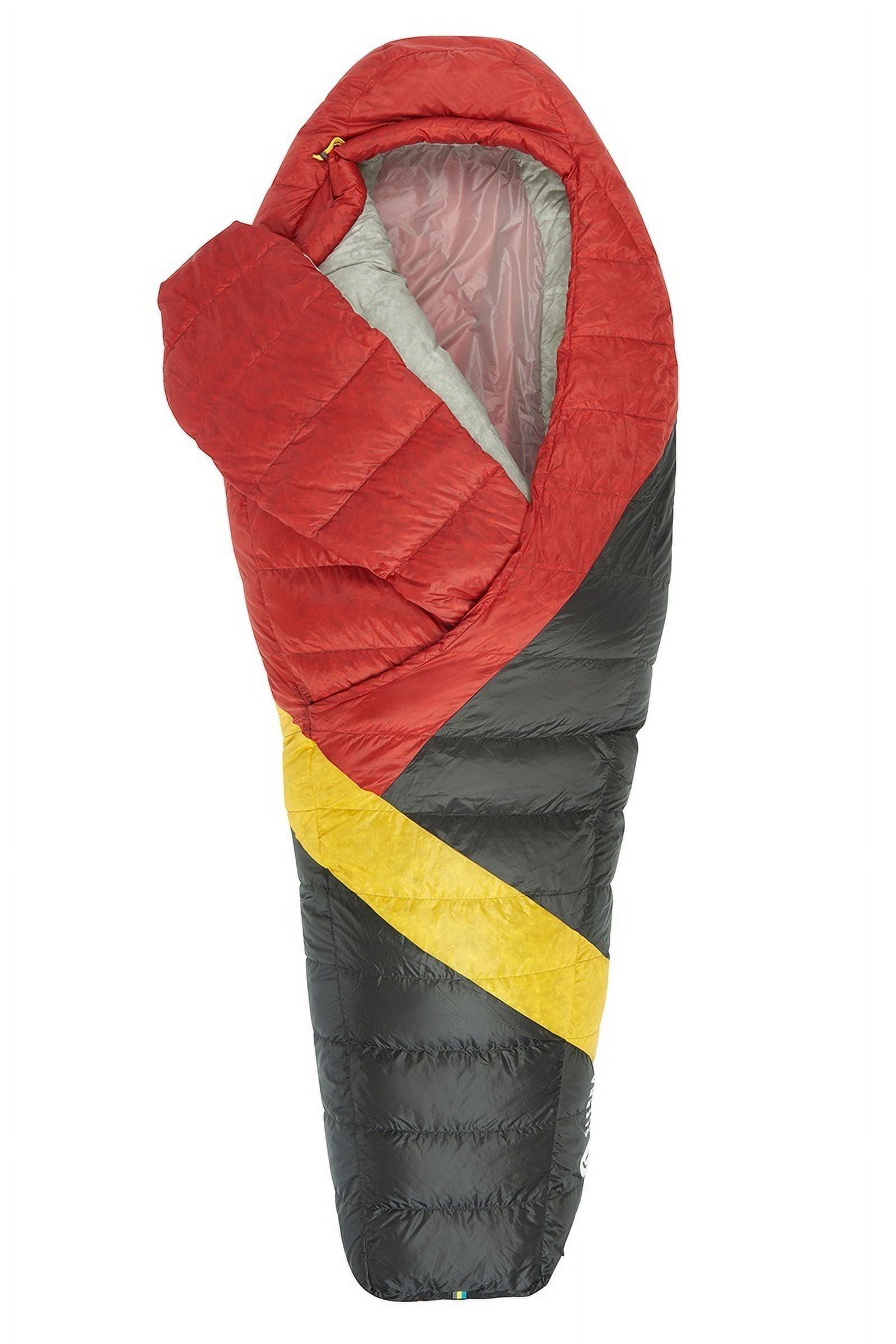 Sierra Designs Cloud 800 Dridown 20 Degree Sleeping Bag - Men's, Red/Yellow/Peat, Long