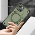 thumbnail image 7 of Magnetic for iPhone 14 Plus Case [Dual Layer Structure Protection] Magnetic Car Mount & Wireless Charging, Military Grade Drop Protection Heavy Duty Shockproof Phone Case, Armygreen, 7 of 7