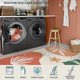 thumbnail image 5 of Alfombra Lahome 5 x 7 pulgadas para sala de estar y dormitorio, lavable, color coral, 5 of 7