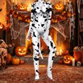 thumbnail image 2 of Krdevn Halloween Cleece Animal Print Bodysuit, Long Sleeve Full‑Body Cosplay Jumpsuit Costume for Adult Women,2XL, 2 of 3