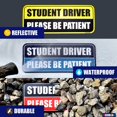 thumbnail image 5 of GEEKBEAR Student Driver Car Magnet (Navy/Blue) - New Driver Magnet for Car - Please Be Patient Rookie Novice Driver, 5 of 5