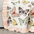 thumbnail image 2 of Lush Decor Microfiber Flutter Butterfly Throw Lilac Single 50X60, 2 of 7