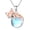 Fox, variant on Animal Moonstone Necklaces 925 Sterling Silver Fox Dolphin axolotl Teddy Bear Hippo Raccoon Necklace for Women Animal Jewelry Gifts for Mom Daughter Wife Sister