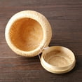 thumbnail image 6 of COOPHYA 1Pcs Small Round Tea Basket Khaki Color - Moisture- Storage Container for Households, 6 of 8