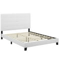 thumbnail image 6 of Modway Melanie Full Tufted Button Upholstered Fabric Platform Bed in White, 6 of 6