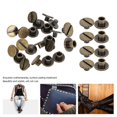 thumbnail image 3 of 30 Set Book Rivets Knurling Flat Brass Leather Binding Button Tack 9.5x6mm Nail 4mm Screw(Bronze ), 3 of 3