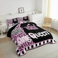 thumbnail image 3 of Castle Fairy Boys Girls Happy Valentine's Day Full Size Comforter Sets 3-Piece,King And Queen Crown Bedding Comforter Set,Animal Leopard Print Lightweight Bedding Sets,Microfiber Bedroom Decor, 3 of 8