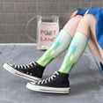 thumbnail image 5 of Lsque green grass and butterfly Printed Crew Socks Men's Women's LightWeight Thin Casual Calf Socks ,Knee High Socks,Cotton Socks, 5 of 6