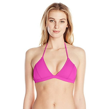 OAKLEY Women's Core Solids Sport Bra Bikini Top, Purple, (Best Bikini Brands For Small Bust)