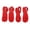Red, variant on LAZIOEGR 4PCS Luggage Straps Heavy Duty Adjustable Portable Travel Belts Multifunctional Carry On Bag Elastic Belt Black 7.09 inches / 18 cm