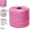 thumbnail image 3 of The Beadsmith S-Lon Bead Cord – .5 mm Twisted Nylon Cord, 4 Spools, Light Orchid Color, TEX210, 77 Yards, 3 of 6