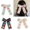 thumbnail image 3 of Elegant Hairpin Sweet Knitted Barrette Elegant Bowknot 2000s Bunches for Girls, 3 of 17