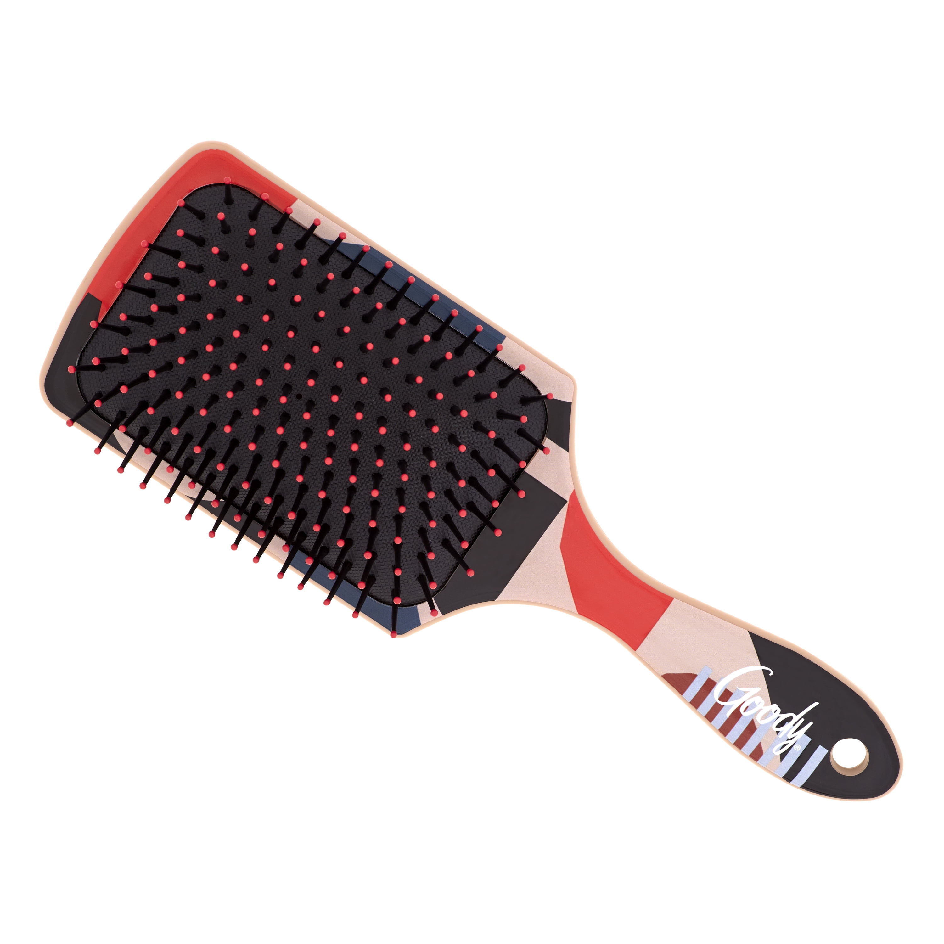 Goody Tru X Hola Lou Collab Ouchless® Detangling Printed Paddle Brush Tan, 1 CT