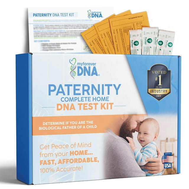 Home Paternity DNA Test Kit | 24 DNA (Genetic) Marker Test, Unmatched Accuracy | Private & Fast Results | Experience Excellence with My Forever DNA