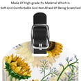 thumbnail image 4 of Square 2Pack PU Leather Sunflower Cruise Luggage Tag with Privacy Cover and Name ID Tag for Travel Handbags Backpacks Luggage Tags, 4 of 6