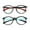 Black Red+Black Blue, variant on LAMBBAA Kids Blue Light Blocking Glasses 2 Pairs Round Frame UV400 Protection Anti Blue Ray Computer Glasses Anti Glare Eyewear for Boys Girls Age 3-12 (Black Blue+Grey Yellow)