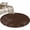 Brown, variant on Round Area Rugs Collection 4 Ft, Brown Flowers Non-Slip Residential Carpet, Pastoral Abstract Floral Minimalist Art Indoor Crawling Mats Runner Rugs for Living Room/Dining Room/Bedroom
