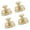 Gold, variant on Misright Pack of 4 Practice Adhesive Fasteners 304 Untarnished for Glass Tile Smooth Exteriors