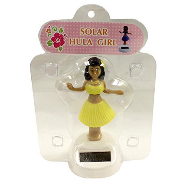Fun Stuff - Chica bailando con energía solar de 4 pulgadas, amarillo Funstuff 684031829627