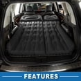 thumbnail image 3 of 1 Set Car Air Mattress Camping Bed Air Bed Mat Sleeping Mat with Pillows for Car Travel Camping Black, 3 of 6