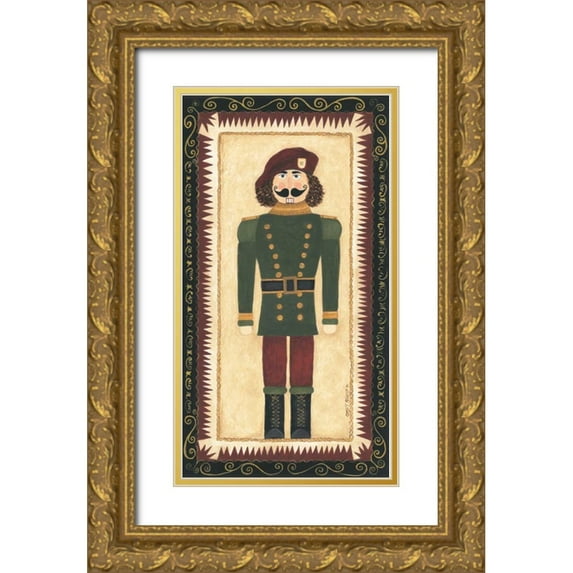 Shamp, Cindy 15x24 Gold Ornate Wood Framed with Double Matting Museum Art Print Titled - Nutcracker IV