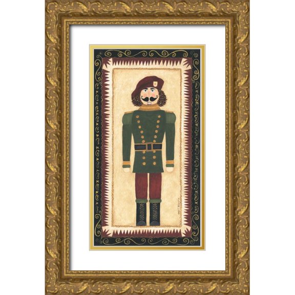 Shamp, Cindy 9x14 Gold Ornate Wood Framed with Double Matting Museum Art Print Titled - Nutcracker IV