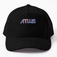 thumbnail image 2 of Logotipo clásico de ATLUS, camiseta clásica, gorra de béisbol, gorras de rugby, gorras de papá, gorras occidentales para hombre, gorras de camionero para hombre y mujer, 2 of 4