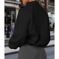 thumbnail image 4 of Chaquetas de Invierno para Mujer, de Forro , Larga, con Cremallera, , Cálidas, Estilo Otoño, para Hacer Ejercicio Negro M, 4 of 8