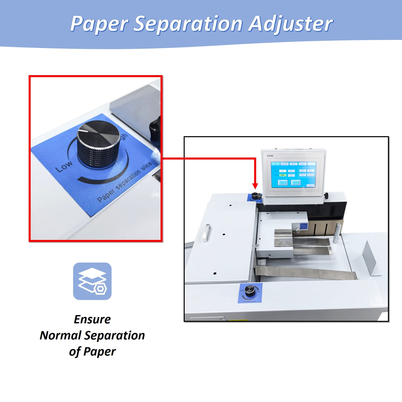 330mm/13" Full Automatic Creasing and Perforating Machine Digital Touch Control