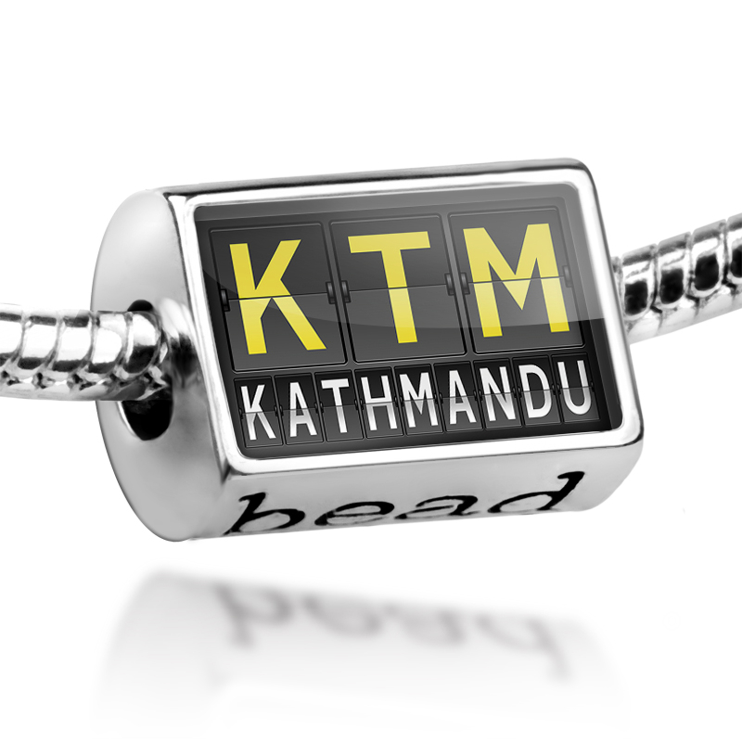 Bead Ktm Airport Code For Kathmandu Charm Fits All European Bracelets Walmart Com Walmart Com