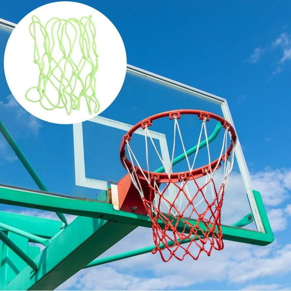 WHAMVOX Luminous Basketball Net Easy To Install Nylon Basketball Frame Net For Conditions Durable And Wear Resistant