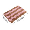thumbnail image 3 of MMJ Bathroom Rugs Wave Pattern Bath Mat 15.7x23.6in Soft Absorbent Non Slip Shower Floor Rug, 3 of 7