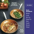 thumbnail image 4 of Gotham Steel Pro 5-Piece Hard Anodized Cookware Set – Ultra Nonstick Titanium & Ceramic Coating, Metal Utensil Safe, Oven & Dishwasher Safe, Stay-Cool Handles, 4 of 5