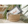 thumbnail image 6 of 20" x 14" Simply Daisy Halloween Boo Checks Polyester Indoor/Outdoor Pillow, Black Qty 1, 6 of 6
