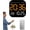 Orange-red, variant on Digital Alarm Clock Large Display, Smart LED Clock with Remote & Hidden Stand, Multifunctional Desk Clock with Date Day Temperature, Dimmable Brightness for Bedroom Office Home