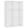 Homfa Tall Wooden Bookshelf, 6 Cube Storage Unit, Freestanding