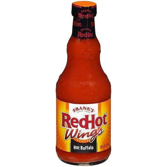 1x Frank's RedHot Hot Buffalo Wings Hot Sauce, 12 fl oz