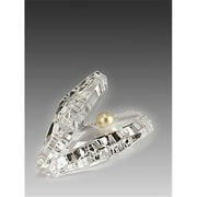 Asfour Crystal 301-911-2 2 L x 1.37 H in. Crystal Pearly Shell Sea Figurines