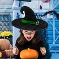 thumbnail image 1 of Feltree Halloween Hat Witch Witch Hook Hat Party Gold Velvet Hat Three Layer Breathable, 1 of 7