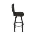 thumbnail image 4 of 870 Hadleigh 36" Swivel Bar Stool with Black Wrinkle Finish and Canter Espresso Seat and Back, 4 of 5