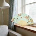 thumbnail image 5 of YingYouFu Chinese Style Folding Fan, Traditional Silk Bamboo Fan, Unisex Decorative Hand Fan for Photography, Portable Summer Cooling Fan, 5 of 6