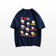 thumbnail image 1 of Camiseta Kawaii de Hello Kitty de Anime Sanrio Y2K para niñas, 100% de algodón de manga corta, Top informal holgado, regalo para pareja, 1 of 4