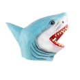 thumbnail image 3 of Máscara de tiburón de látex cómoda para actuación dramática, divertida máscara de cabeza de animal para juego de rol, 3 of 8
