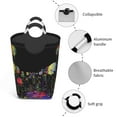 thumbnail image 4 of XMXY Skulls Death Man Blindfold Rectangular Laundry Basket Organizer , Collapsible Folding Tall Clothes Hampers for Laundry with Handles, 4 of 6
