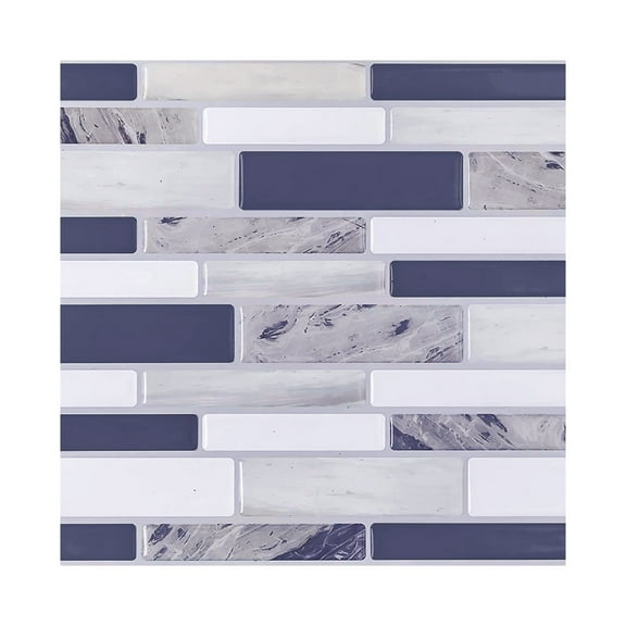 10Pcs Peel And Stick Tile Stickers-Diy Decor,Backsplash Tile Decals Waterproof Self-Adhesive Square Wall Stickers for Kitchen Bathroom Furniture Living-Room Wall Decor,Best When Adhered to Tilesharlik