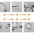 thumbnail image 5 of 100pcs 3x2.5mm Gold Folding Crimp Ends Stainless Steel Crimp Ends Fold Over Ends, 5 of 5
