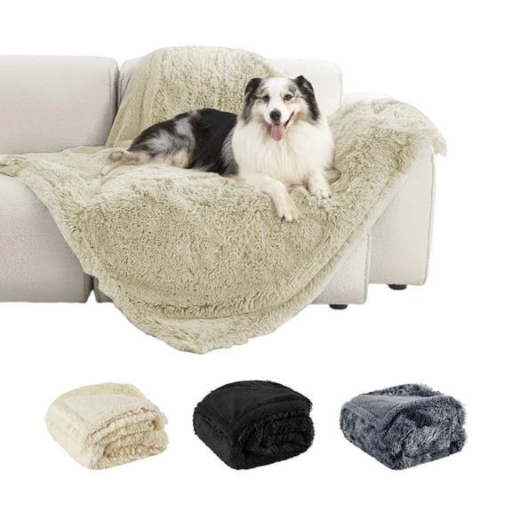 AUQ Sex Blanket,Two-Person Coverage Sex Blankets Waterproof and Stain Proof,Long-Haired PV Fleece & Sherpa Couples Blanket,Black,57×85in