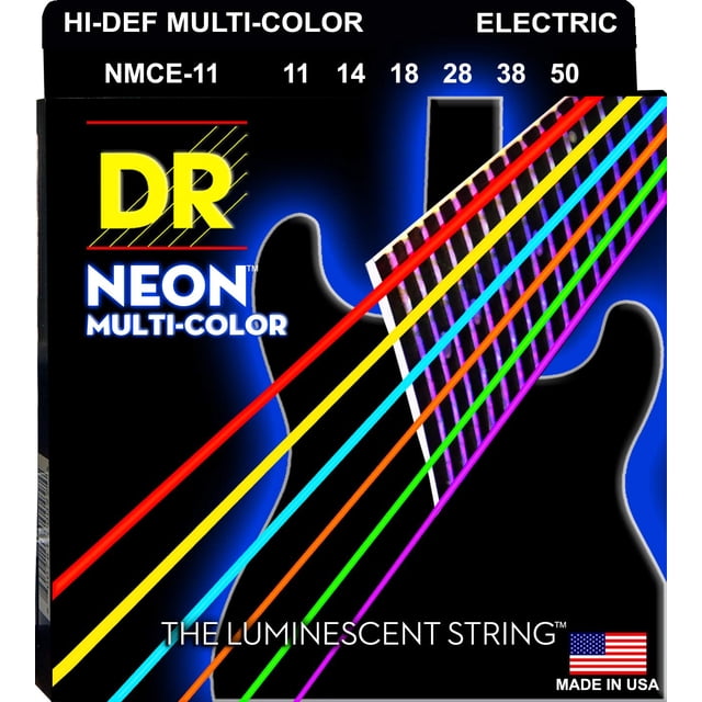 Cuerdas para guitarra eléctrica DR Strings HI-DEF NEON NMCE-11