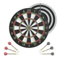thumbnail image 1 of Realplay Tabla de Dardos Reversible Colgante Dartboard con 6 Dardos con Punta de Acero Inoxidable, 17", 1 of 8