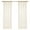Beige, variant on Deconovo Ombre Semi Sheer Curtains for Bedroom Living Room, Yellow, 52W x 72L Inch, Rod Pocket Window Drapes, Set of 2 Panels